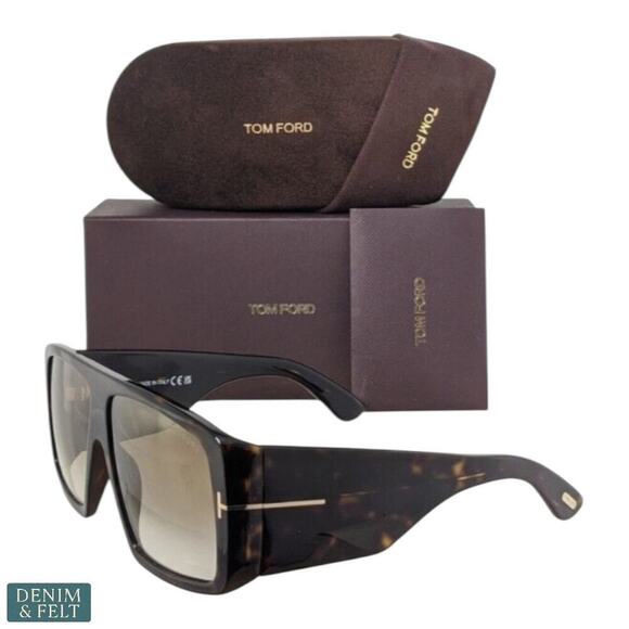 Tom Ford Raven FT1036/S Sunglasses Dark Tortoise Brown Gradient 52F Italy NEW!! - Picture 5 of 16